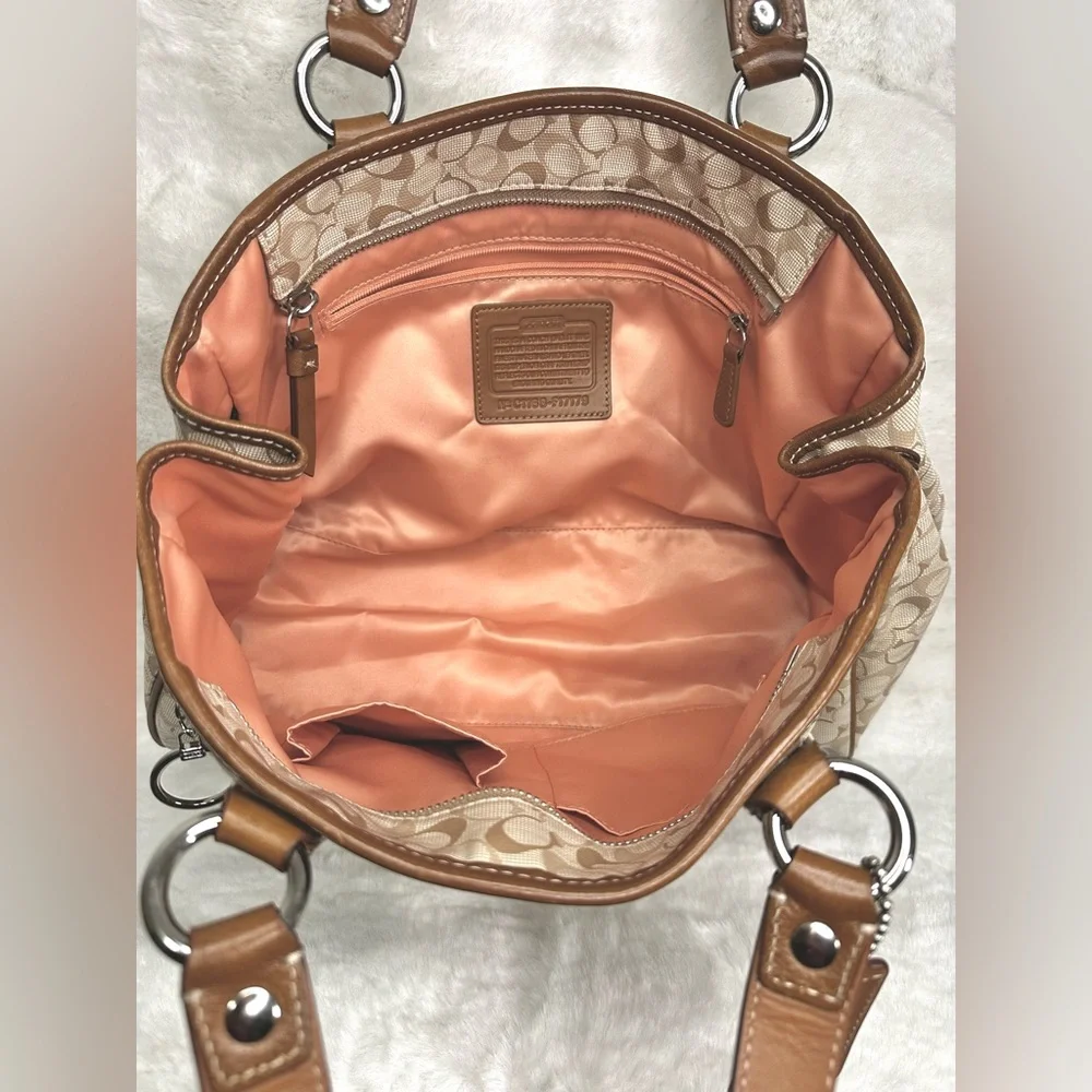 Vintage 90’s Coach Chelsea Signature Coated Canvas Tote Bag Quiet Luxury